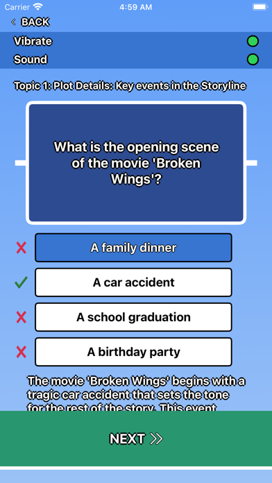 Screenshot #3 pour Broken Wings Trivia