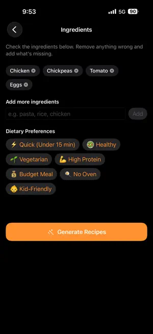 SnapCook: AI Recipe Ideas screenshot 2