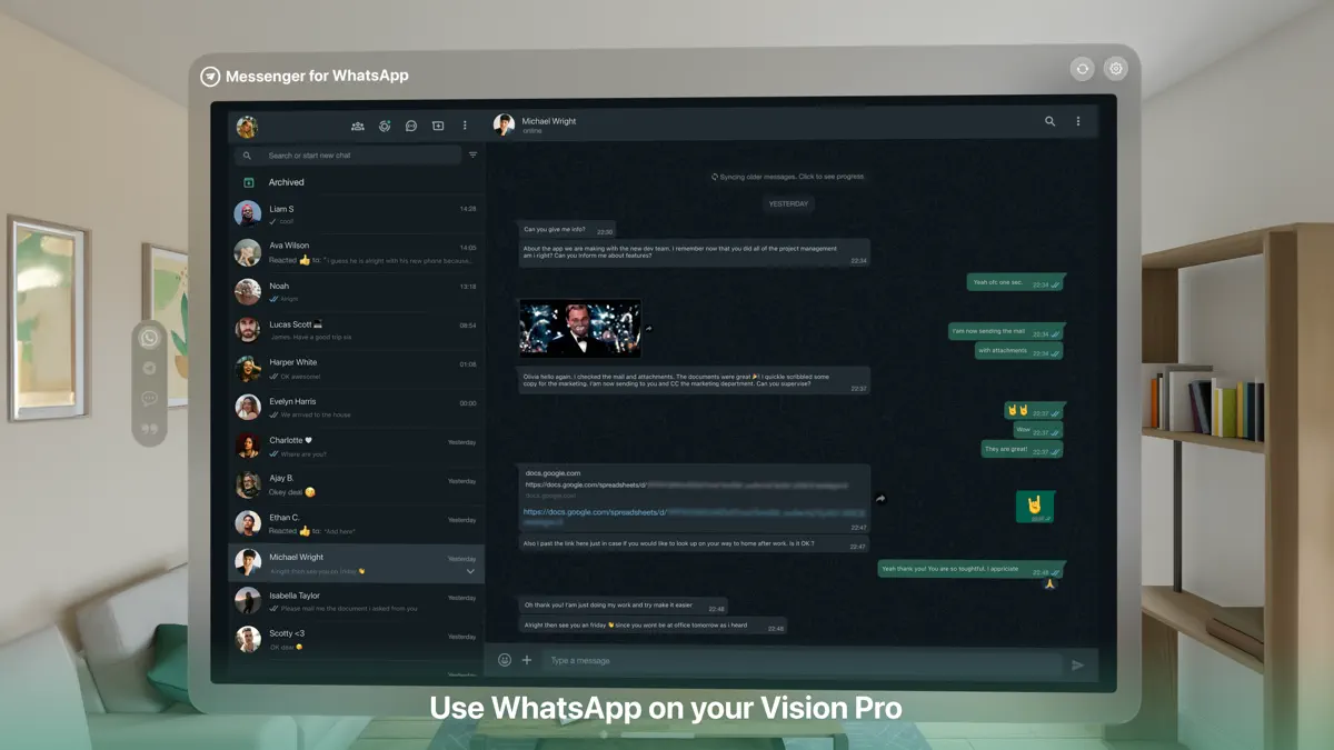 Messenger Web screenshot 1