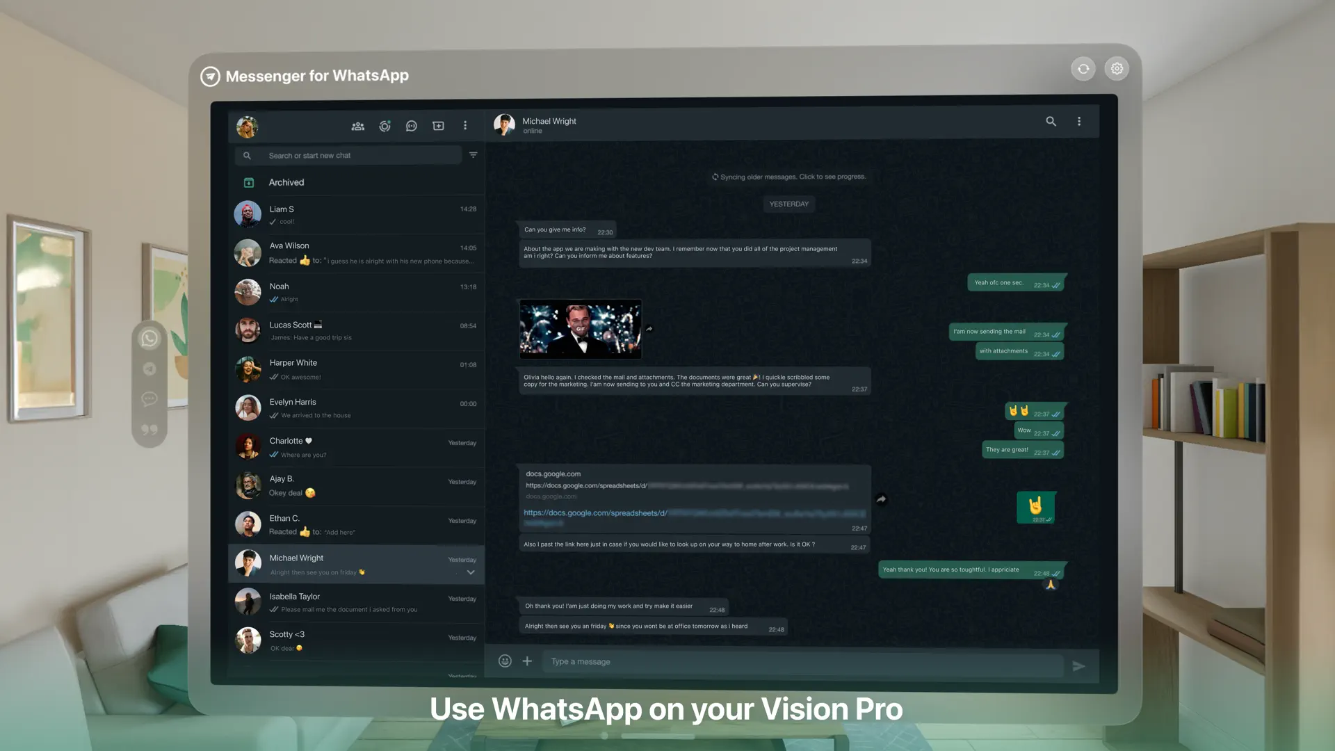 Messenger Web screenshot