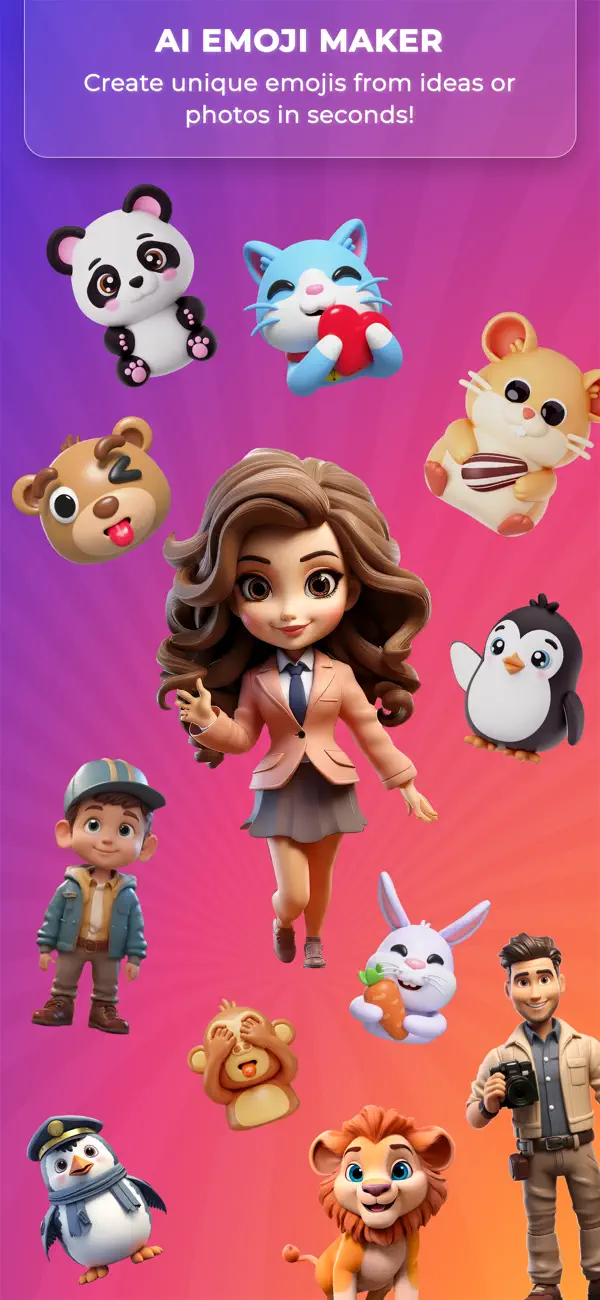 Screenshot #1 pour CuteMoji - AI Emoji Generator