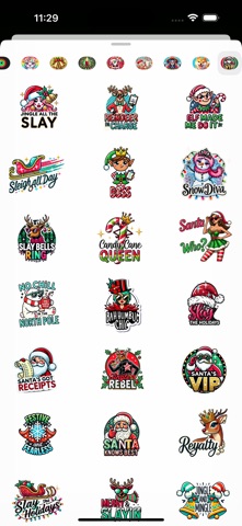 Sassy Christmas Stickers screenshot