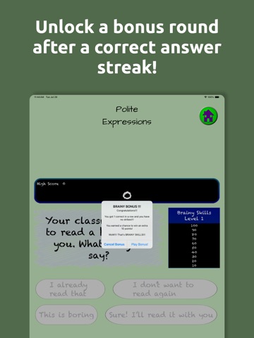 Brainy Skills Expressions iPad screenshot