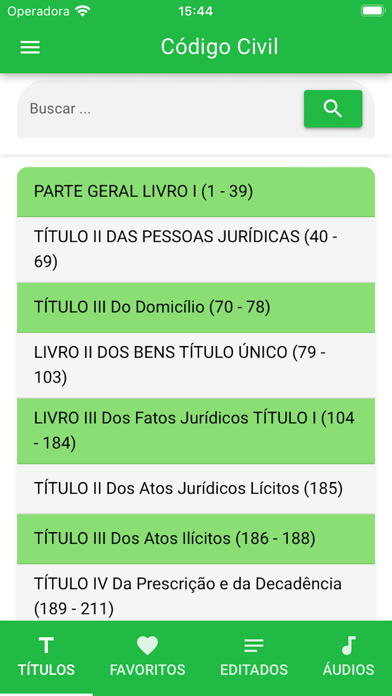 Código Civil Screenshot