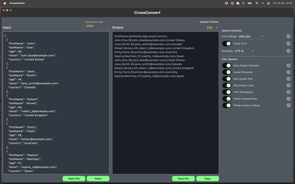 #1. CrossConvert - Format Transfer (macOS) Göre: Cleverson