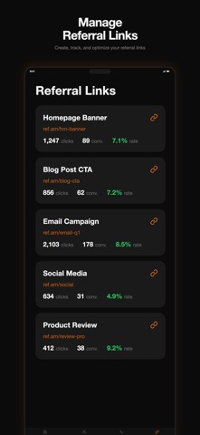 Affiliate Manager: Link & Pay iPhone screenshot