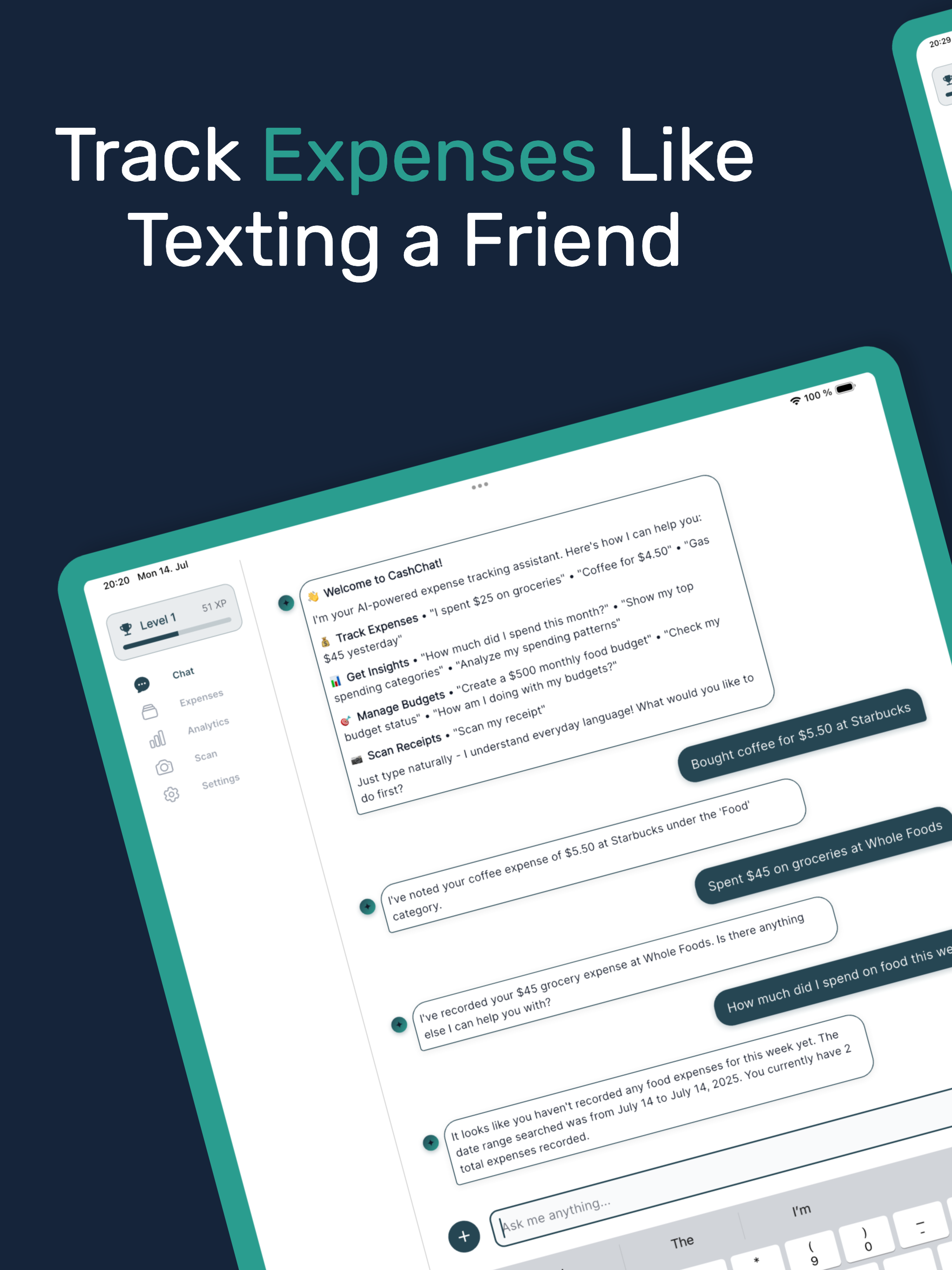 Expense Tracker - Cash Chat