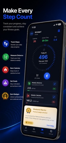 Steps - Pedometer & Counter Screenshot 2 of 7
