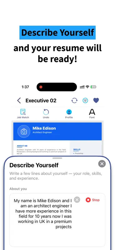 CV Maker - Jobs ResuME Builder screenshot 1 of 10