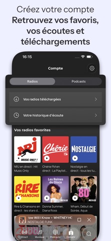Nostalgie FM, Radio & Podcast iPhone screenshot 6