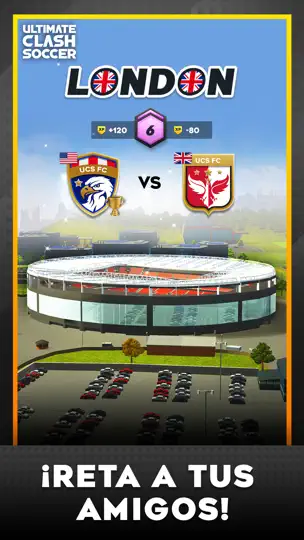 Captura de pantalla de Ultimate Clash Soccer en iPhone 5