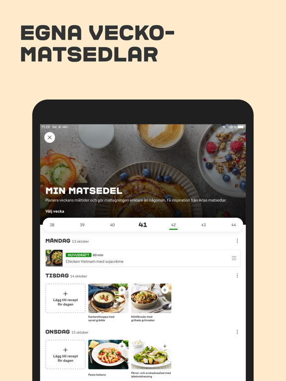 Arla Mat - Recept iPad screenshot 8 - Food & Drink app