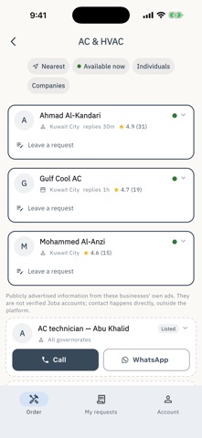 Joba: Home Services Near You iPhone screenshot
