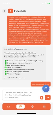 instant.site instant website Screenshot 3 of 6