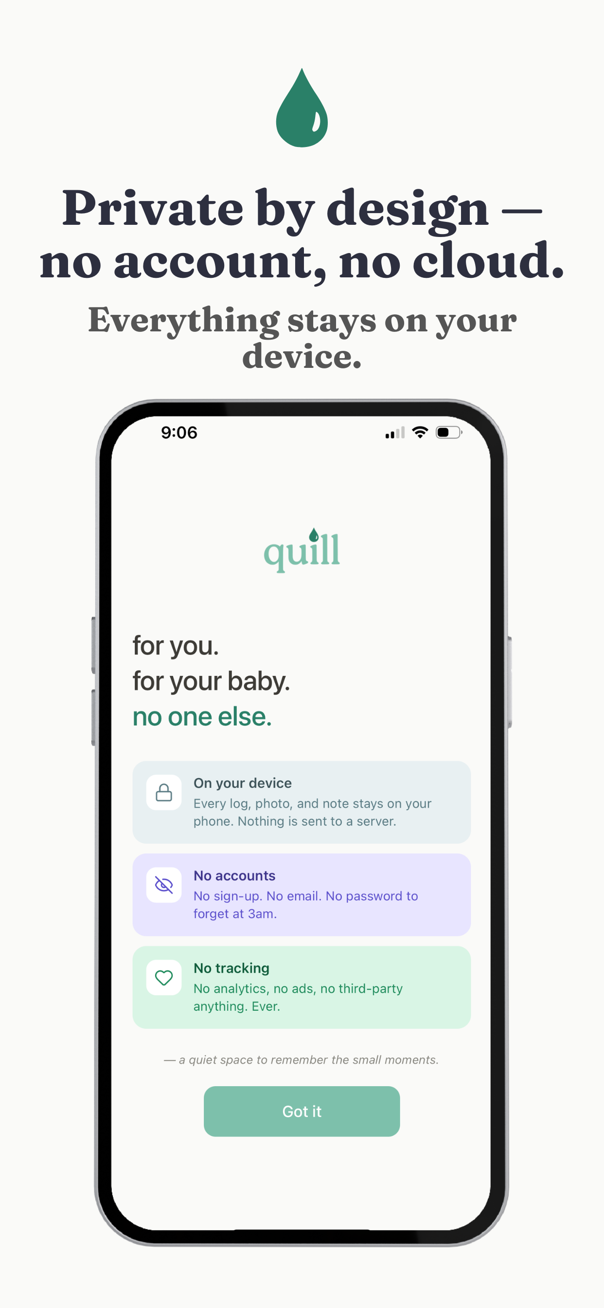 Quill - Baby Tracker screenshot 2