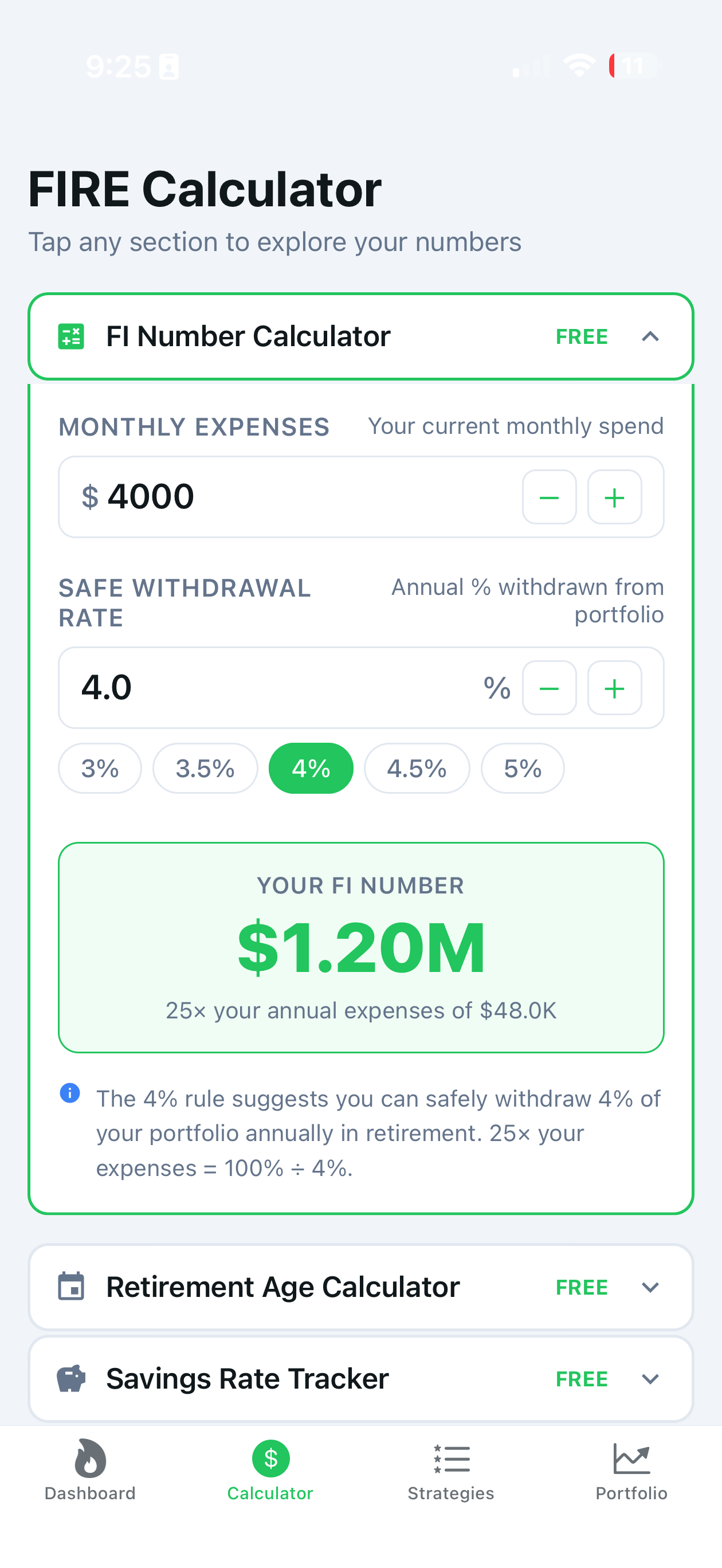 Retire with FIRE screenshot 6