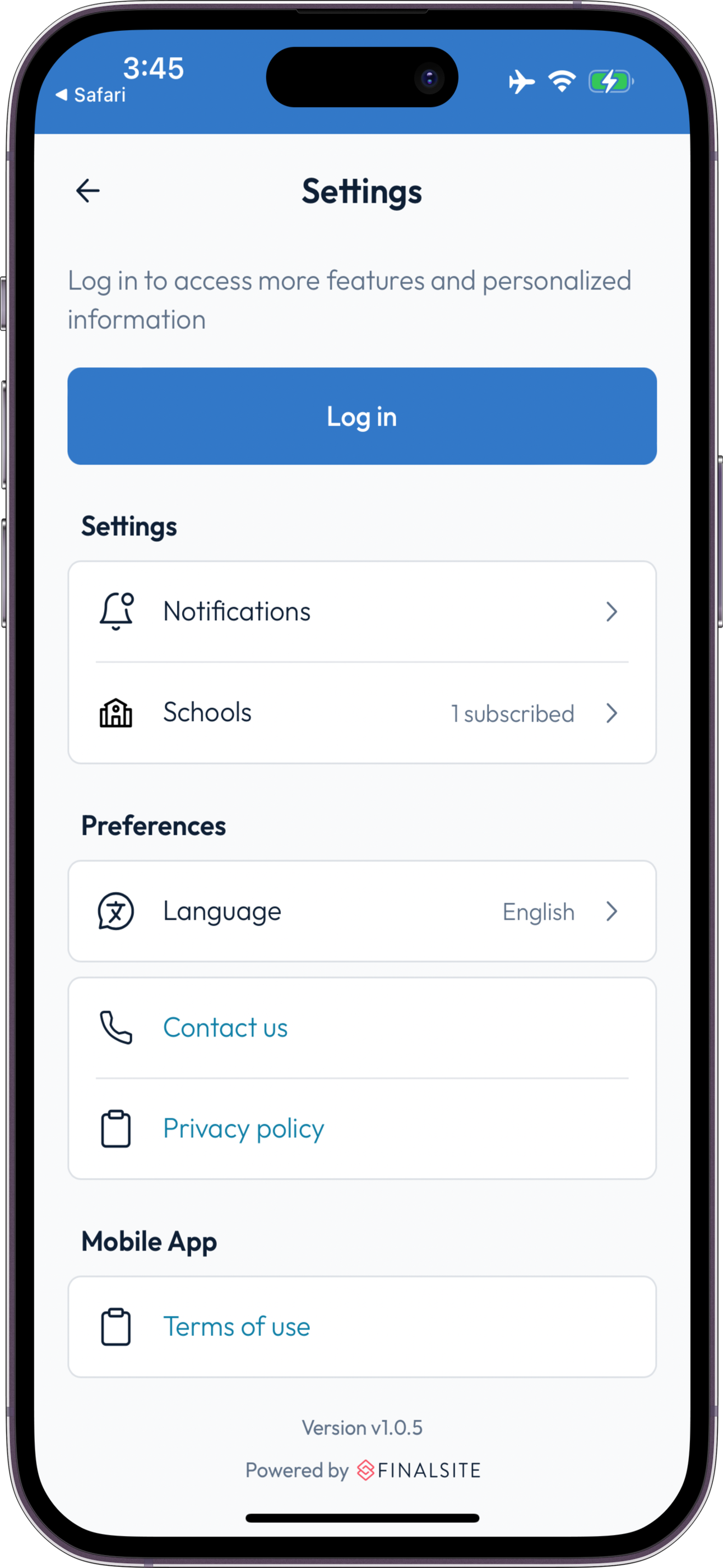 Schoolbuzz Preprod