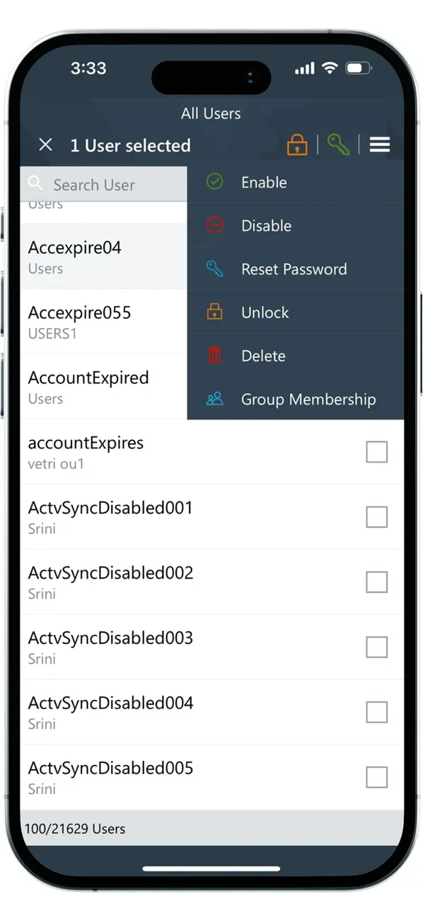 Screenshot #3 pour ManageEngine ADManager Plus