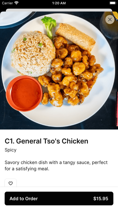 The Bamboo House iPhone screenshot 3 - Food & Drink app