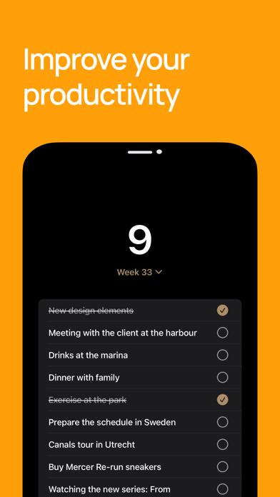 Tasks - minimalist tracker Screenshot