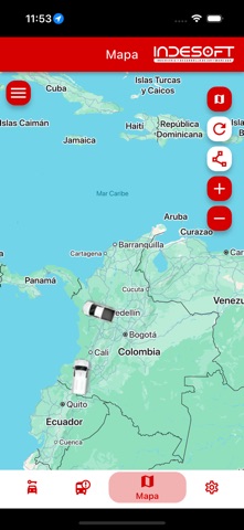 Indesoft GPS screenshot
