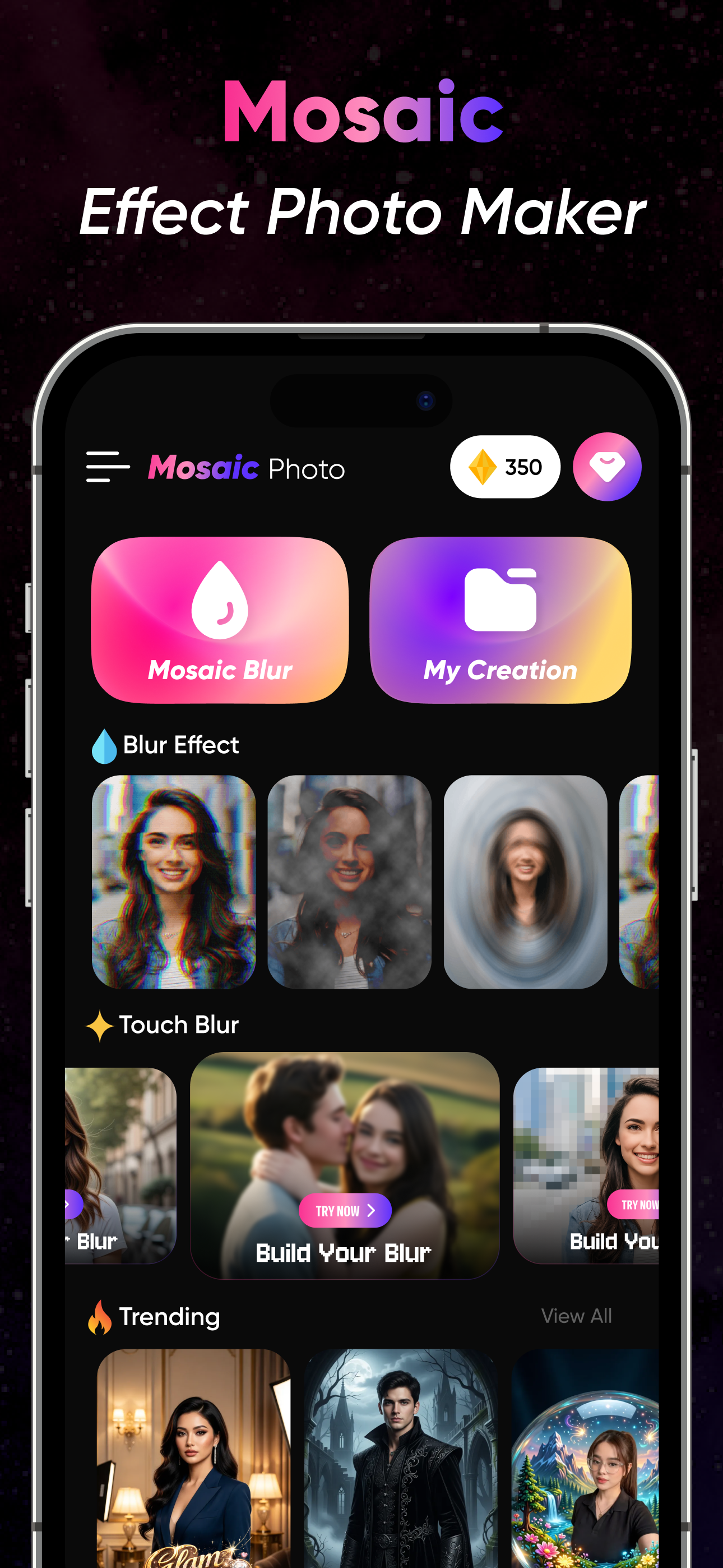 Mosaic Blur Photo Maker screenshot 4