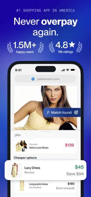Phia: Fashion Deals & Rewards screenshot 1