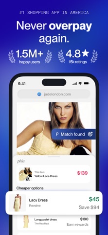 Phia: Fashion Deals & Rewards iPhone screenshot