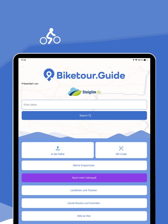 Biketour.Guide iPad screenshot 2 - Navigation app