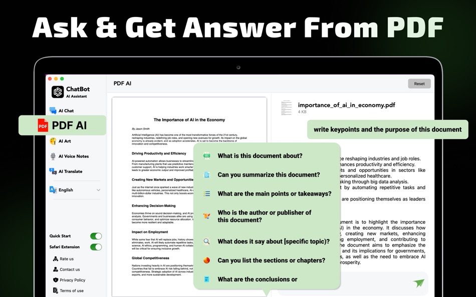 #4. AI ChatBot, Ask AI Assistant (macOS) 게시자: Awais Mobeen