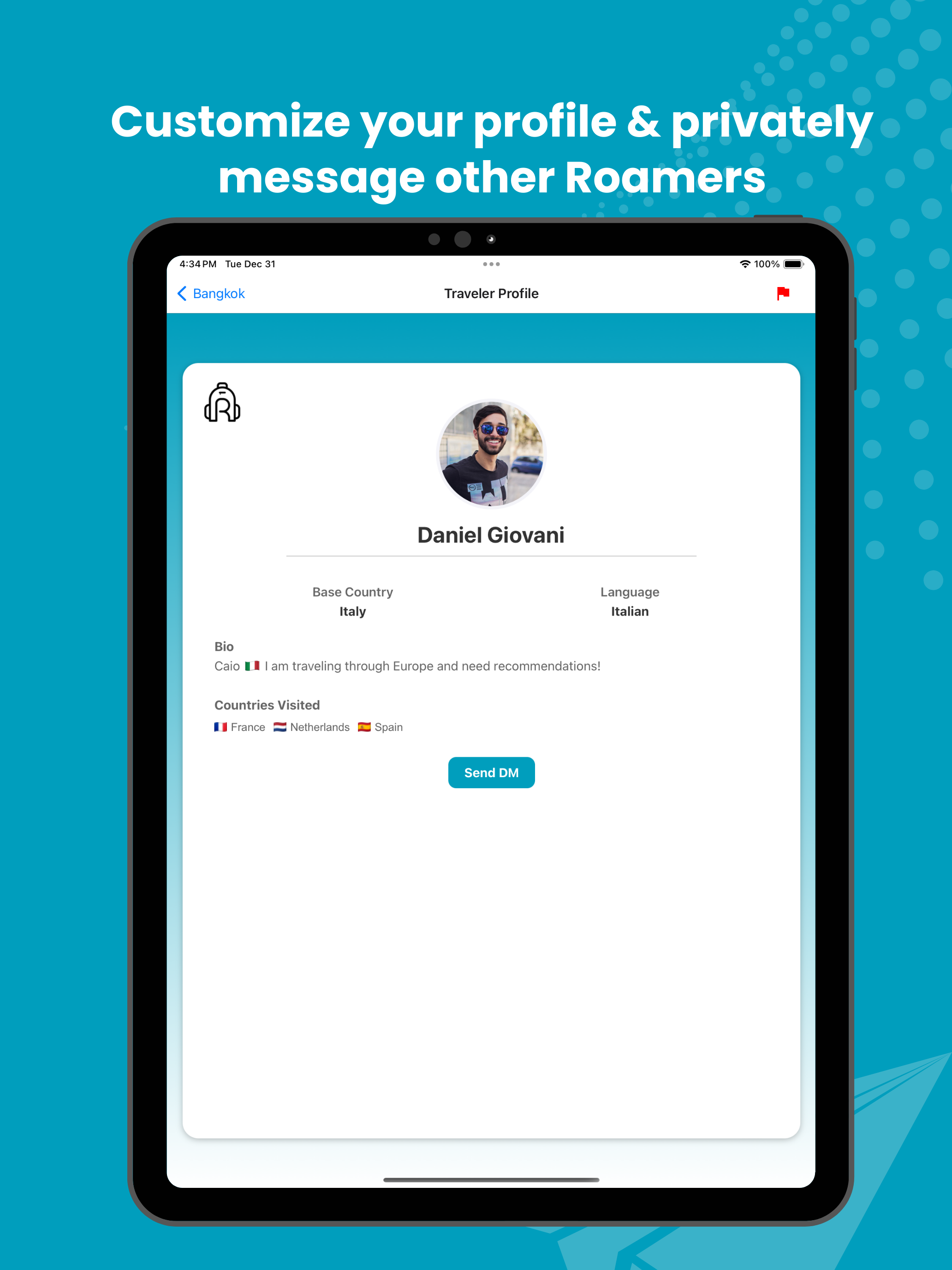 Roam: Find Travel Friends screenshot 13