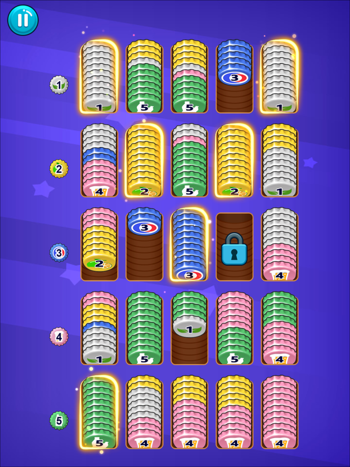 Bottle Cap Merge Sort