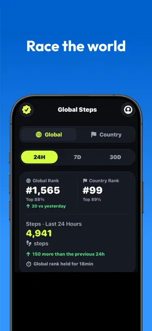 Global Steps: Walking League screenshot 1