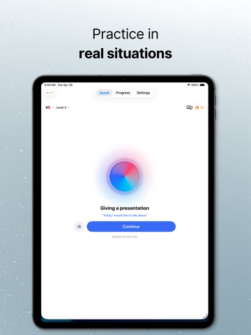 Linga AI: Learn Languages Fast iPad screenshot