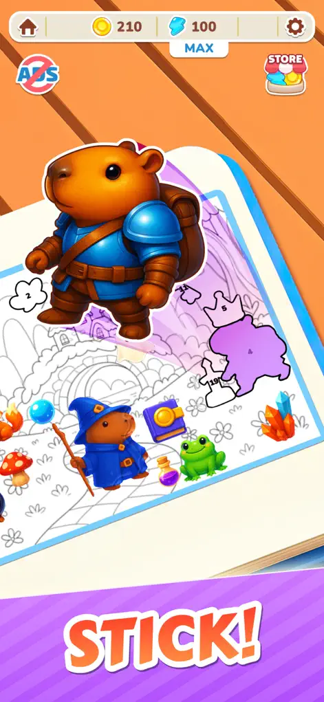 Capybara Puzzle: Sticker Merge - Games App | MWM