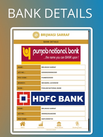 Brijwasi Sarraf iPad screenshot