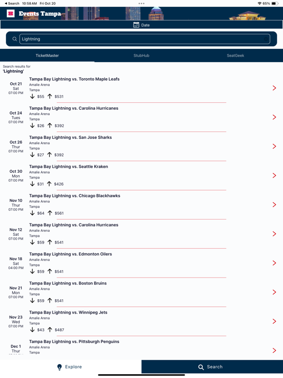 Screenshot #6 pour Events Tampa