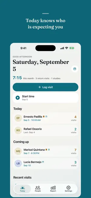 Callbook — Visits & Studies screenshot 1