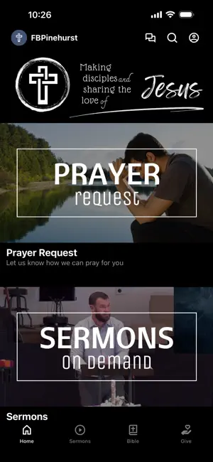 First Baptist Church Pinehurst screenshot 1