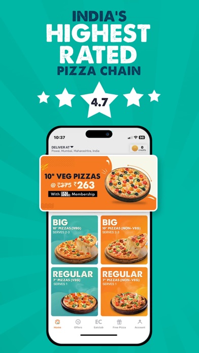MOJO Pizza: Food Delivery App Screenshot