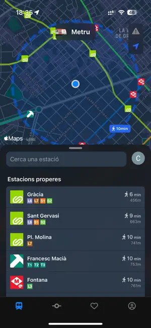 Metru: L'app de mobilitat .cat screenshot 1