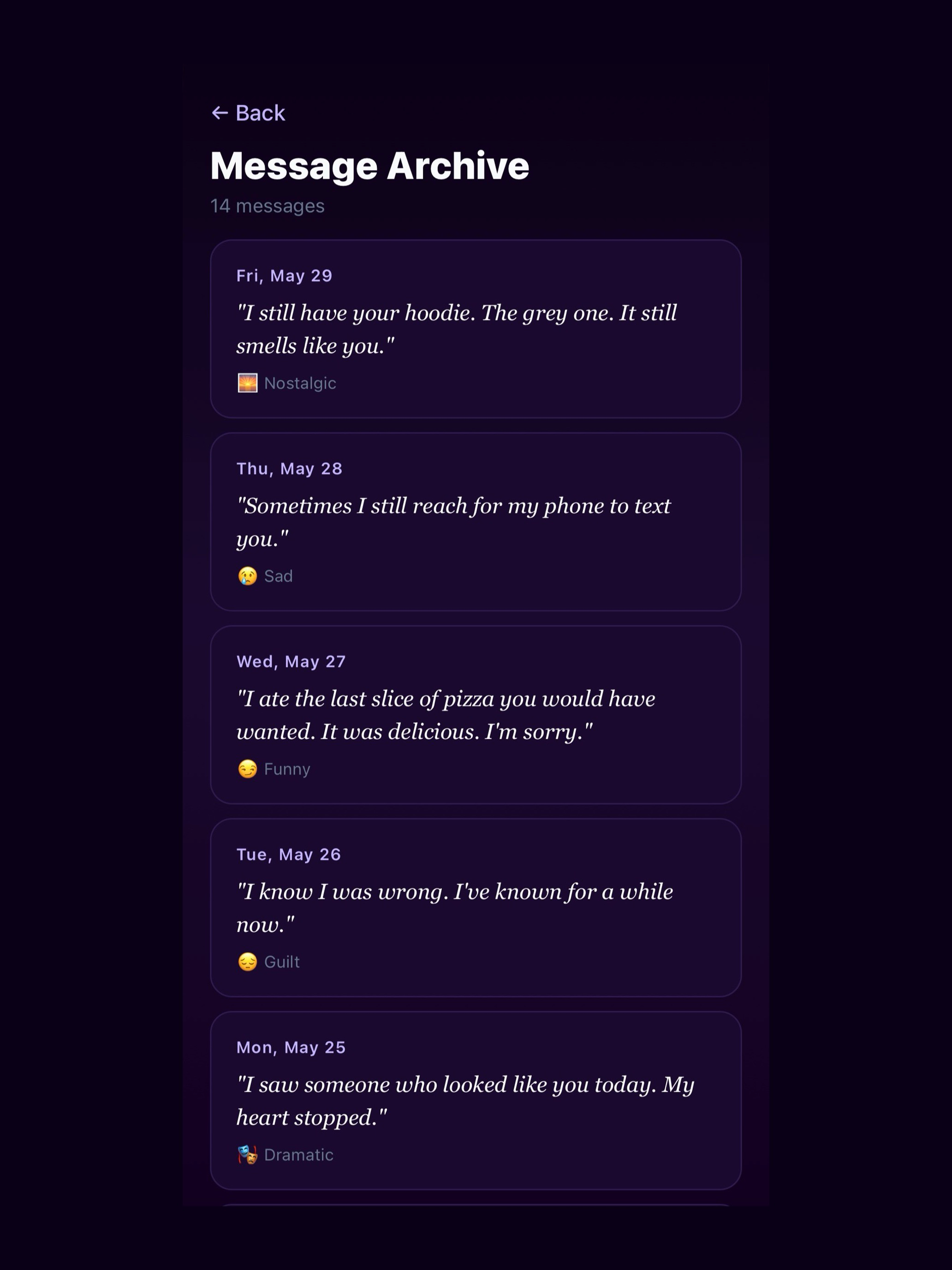 Your Ex Message