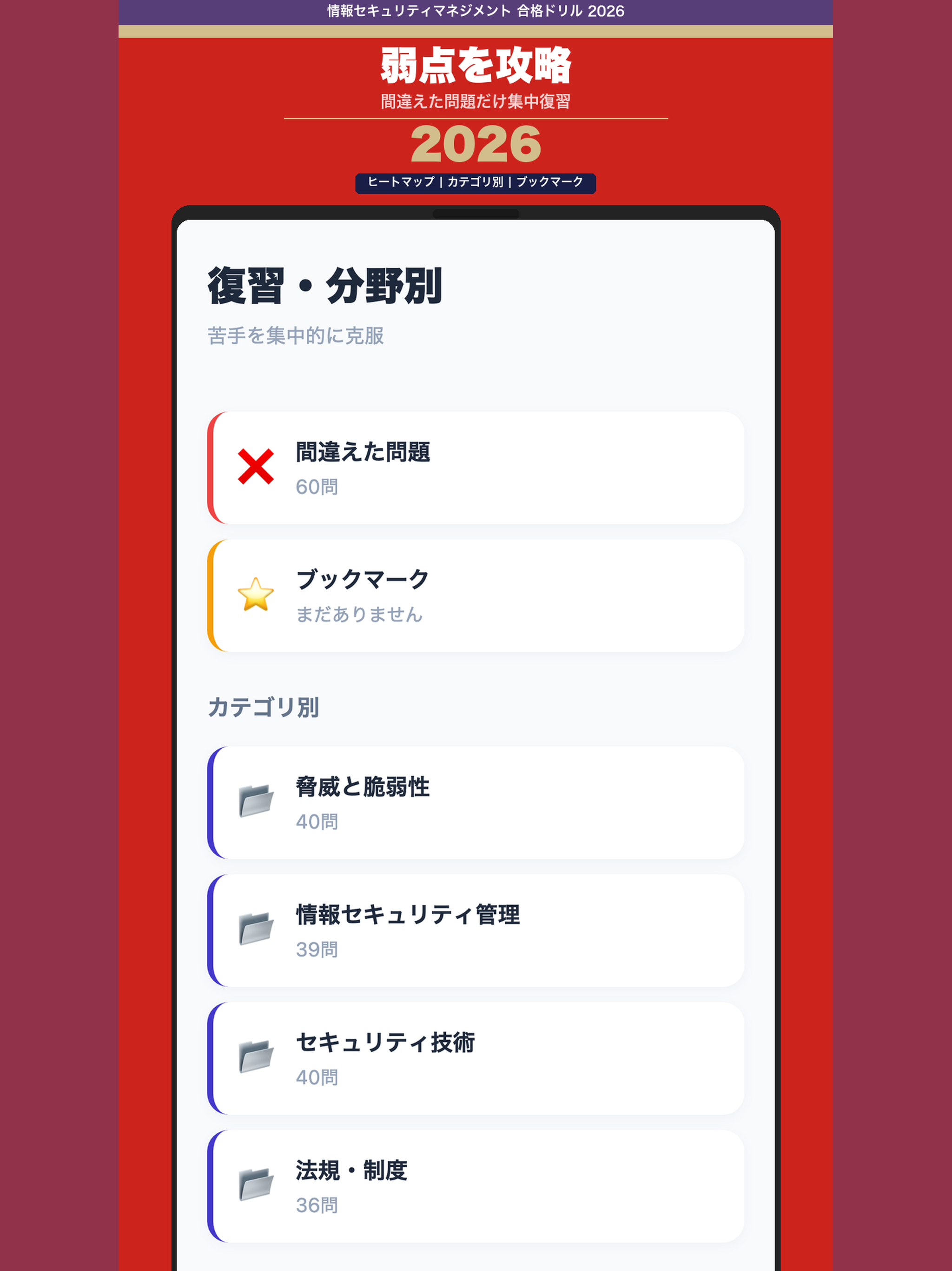 情報セキュマネ 合格ドリル screenshot 11