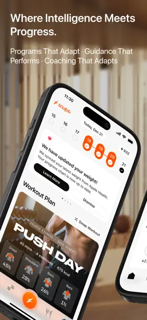 Sculpt: Workout & Meal Plan screenshot 1