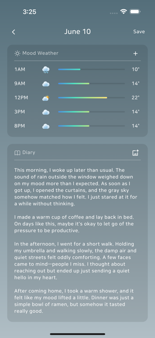 Meather – Mood, Diary, Journal Screenshot 3 of 4