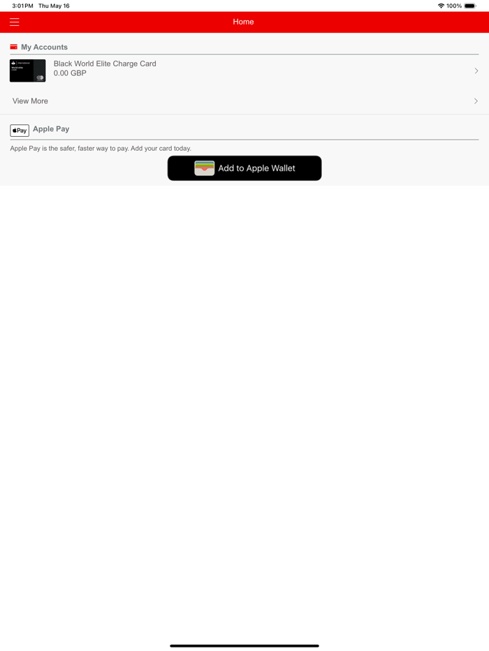 Santander Int. Charge Card