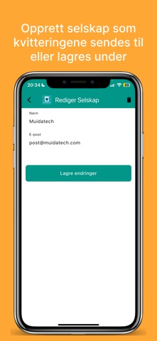 Kvitteringsvenn screenshot
