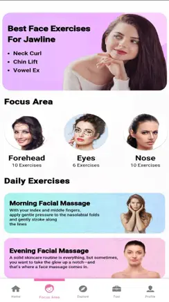 Jawline Exercises & Face Yoga iPhone image 3