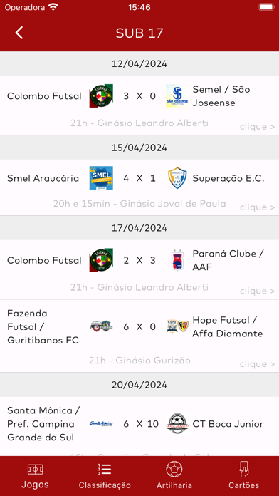 LCF - Liga Curitibana Screenshot