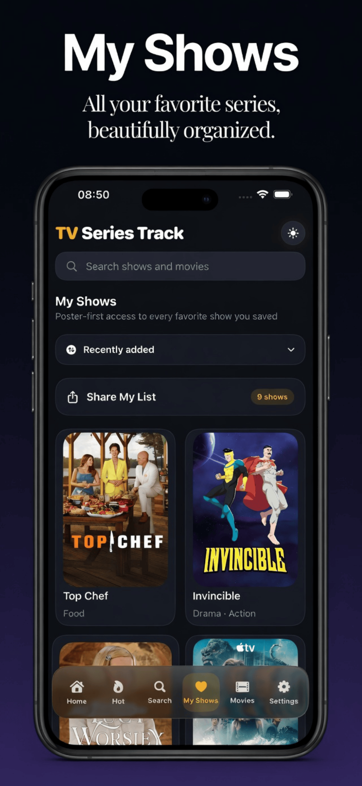 TV Series Track screenshot 6